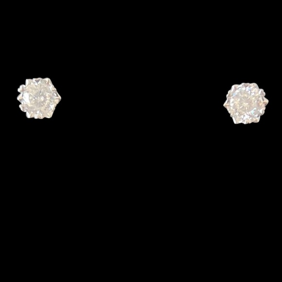 2ct Moissanite Diamond Earrings - Picture 1 of 4